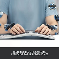 Logitech ERGO K860 Bluetooth Ergonomic Keyboard with Integrated Palm-rest