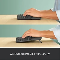 Logitech ERGO K860 Bluetooth Ergonomic Keyboard with Integrated Palm-rest