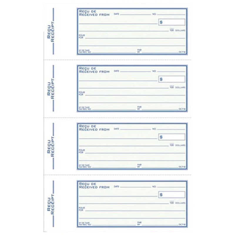 Adams Receipt Book - 200 Sheets - Green Cover