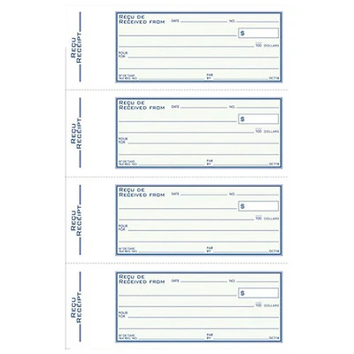Adams Receipt Book - 200 Sheets - Green Cover