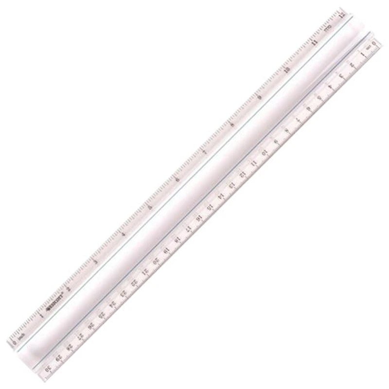 Règle grossissante pour traitement de données de 12 po de Westcott - Transparent