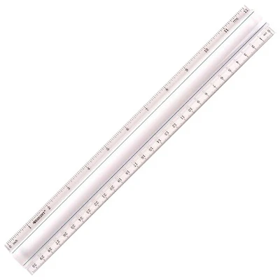 Règle grossissante pour traitement de données de 12 po de Westcott - Transparent