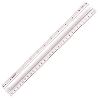 Règle grossissante pour traitement de données de 12 po de Westcott - Transparent