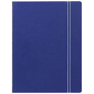 Rediform A5 Size Filofax 8.50" x 6.44" Twin Wirebound Notebook - 56 Pages - Blue