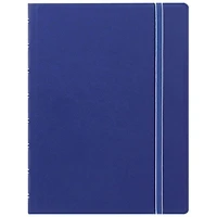 Rediform A5 Size Filofax 8.50" x 6.44" Twin Wirebound Notebook - 56 Pages - Blue