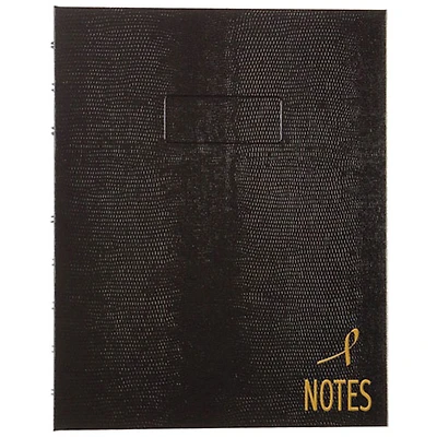 Blueline Pink Ribbon Collection NotePro Notebook - 150 Pages - Black
