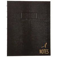 Blueline Pink Ribbon Collection NotePro Notebook - 150 Pages - Black