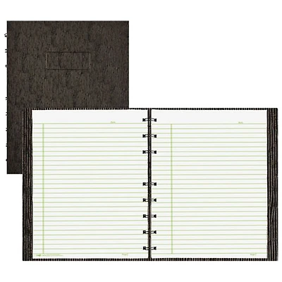 Blueline Executive 9 1/4" x 7 1/4" Twin Wirebound Notebook - 150 Sheets - Black