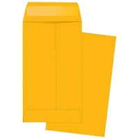 Business Source 2 1/2" x 4 1/4" Small Coin Kraft Envelopes - 500 / Box - Brown Kraft