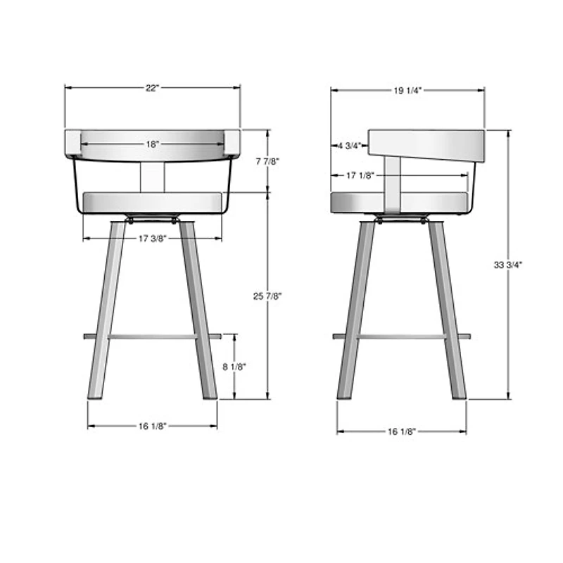 Parker Contemporary Counter Height Barstool