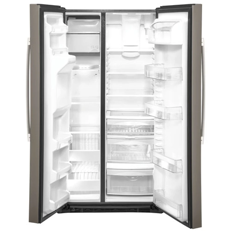 Réfrigérateur congélat. juxt. 21,8 pi³ 36 po distributeur eau/glace Whirlpool (GZS22IMNES) - Ardoise