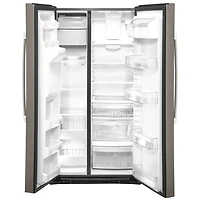 Réfrigérateur congélat. juxt. 21,8 pi³ 36 po distributeur eau/glace Whirlpool (GZS22IMNES) - Ardoise