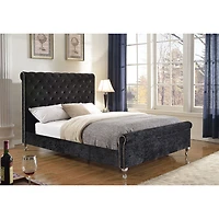 Lit moderne Victoria - Lit double - Noir
