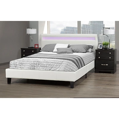 Lit moderne Dhara - Grand - Blanc