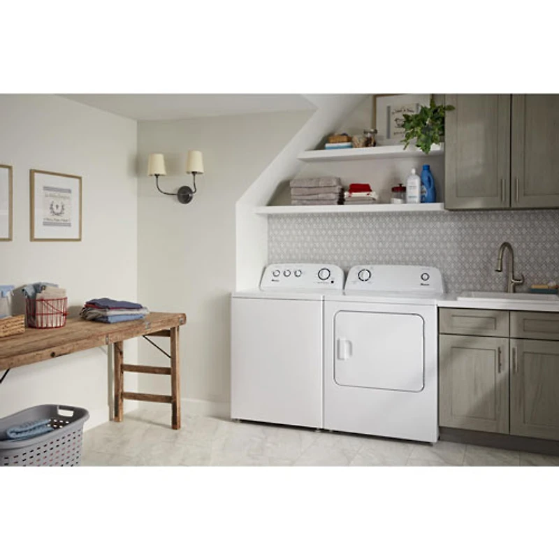 Laveuse à chargement par le haut avec pulsateur haute efficacité de 4,4 pi³ d'Amana (NTW4519JW) - Blanc
