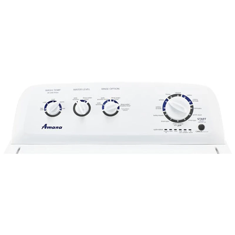 Laveuse à chargement par le haut avec pulsateur haute efficacité de 4,4 pi³ d'Amana (NTW4519JW) - Blanc