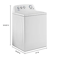 Laveuse à chargement par le haut avec pulsateur haute efficacité de 4,4 pi³ d'Amana (NTW4519JW) - Blanc