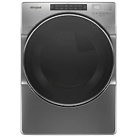 Whirlpool 7.4 Cu. Ft. Electric Steam Dryer (YWED6620HC) - Chrome Shadow - Open Box - Perfect Condition