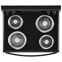 Cuisinière électrique à serpentins 4,8 pi³ 30 po de Whirlpool (YWFC150M0JB) - Noir