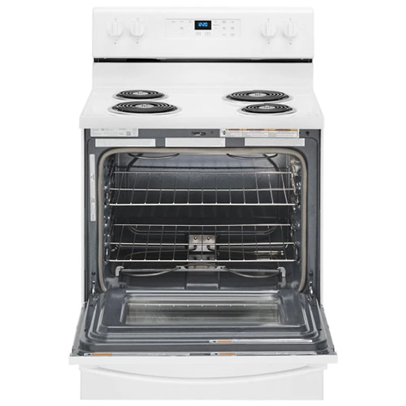 Cuisinière électrique à serpentins autonettoyante 4,8 pi³ 30 po Whirlpool (YWFC315S0JW) - Blanc