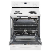 Cuisinière électrique à serpentins autonettoyante 4,8 pi³ 30 po Whirlpool (YWFC315S0JW) - Blanc
