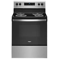 Cuisinière électrique serpentins autonome four autonett. 4,8 pi³ 30 po Whirlpool (YWFC315S0JS)- Inox