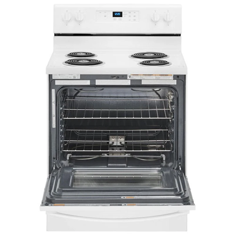 Whirlpool 30" 4.8 Cu. Ft. Freestanding Electric Coil Top Range (YWFC150M0JW) - White