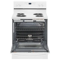 Whirlpool 30" 4.8 Cu. Ft. Freestanding Electric Coil Top Range (YWFC150M0JW) - White