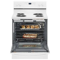 Whirlpool 30" 4.8 Cu. Ft. Freestanding Electric Coil Top Range (YWFC150M0JW) - White