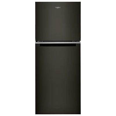Whirlpool 24" 11.6 Cu. Ft. Top Freezer Refrigerator with LED Lighting (WRT312CZJV) - Black Stainless