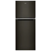 Whirlpool 24" 11.6 Cu. Ft. Top Freezer Refrigerator with LED Lighting (WRT312CZJV) - Black Stainless