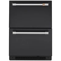 Café 24" 5.7 Cu. Ft. Built-In Dual-Drawer Refrigerator (CDE06RP3ND1) - Matte Black
