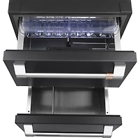 Café 24" 5.7 Cu. Ft. Built-In Dual-Drawer Refrigerator (CDE06RP3ND1) - Matte Black