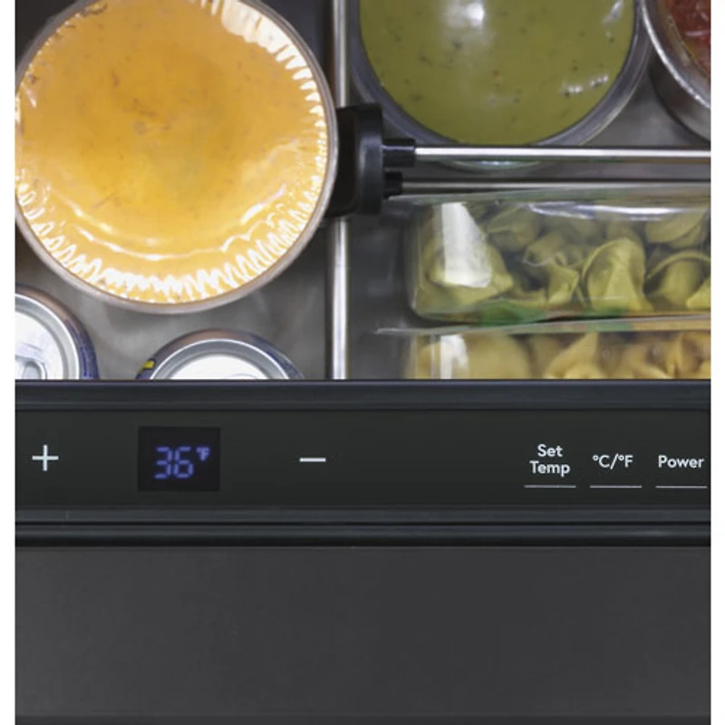 Café 24" 5.7 Cu. Ft. Built-In Dual-Drawer Refrigerator (CDE06RP3ND1) - Matte Black