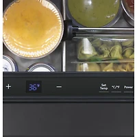 Café 24" 5.7 Cu. Ft. Built-In Dual-Drawer Refrigerator (CDE06RP3ND1) - Matte Black
