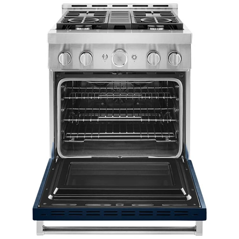 KitchenAid 30" 4.1 Cu. Ft. True Convection Freestanding Gas Range (KFGC500JIB) - Ink Blue