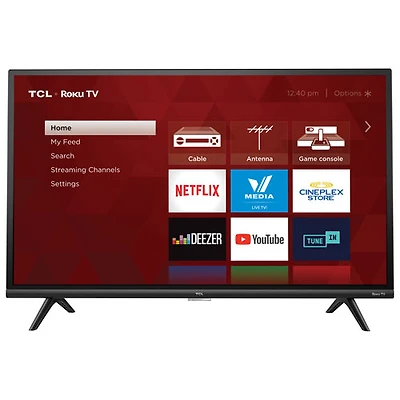Refurbished (Good) - TCL 3Series 32" 1080p HD LED LCD Roku OS Smart TV (32S327CAB)
