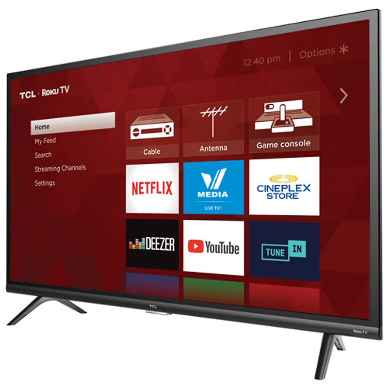 Refurbished (Good) - TCL 3Series 32" 1080p HD LED LCD Roku OS Smart TV (32S327CAB)
