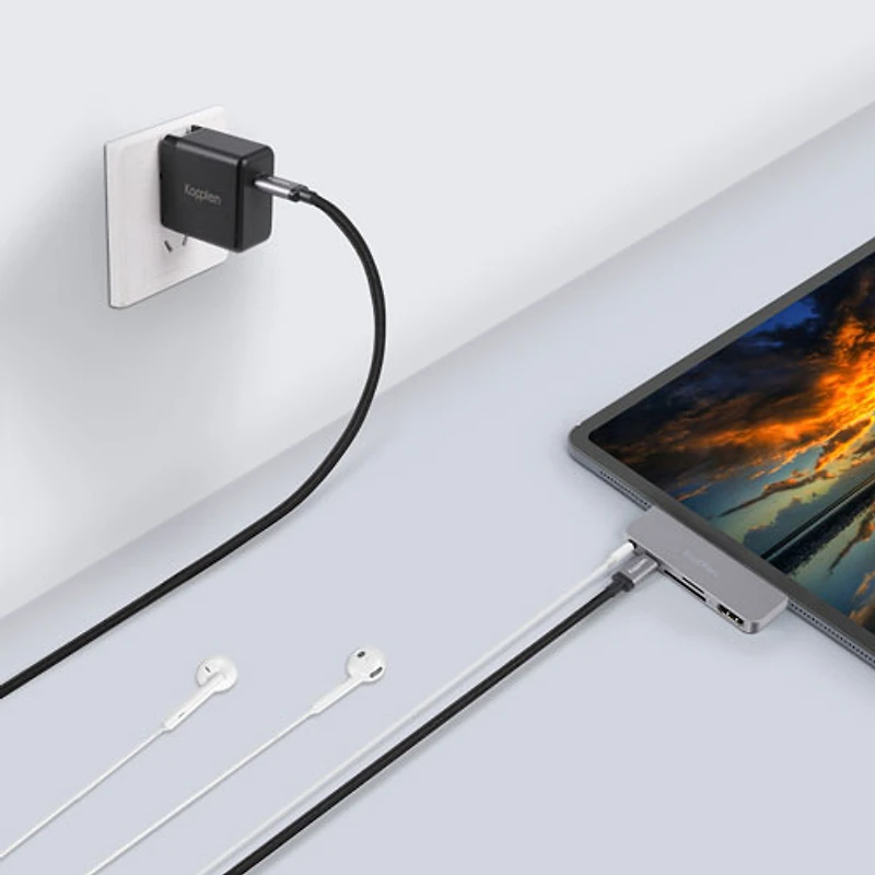 Concentrateur à 5 ports USB 3.0-C de Kopplen (HUB-C07SGR)