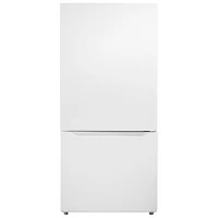 Réfrigérateur congélateur inférieur 30 po d'Insignia (NS-RBM18WH0-C) - Blanc - BO - Endommagé