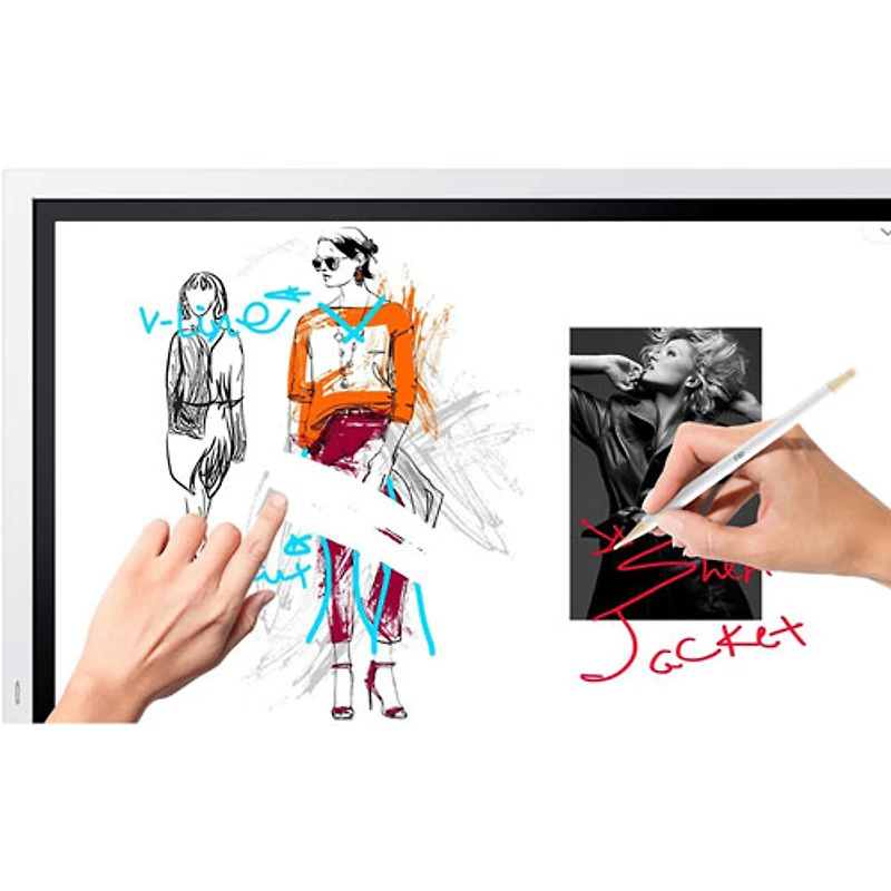 Samsung Flip 2 65" 4K UHD Tizen 5.0 Digital Flipchart (LH65WMRWBGCXZA) - Light Grey