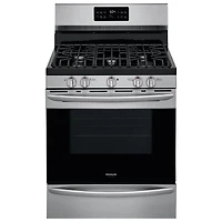 Frigidaire Gallery 30" 5.0 Cu. Ft. Fan Convection 5-Burner Gas Range (GCRG3038AF) - Stainless Steel