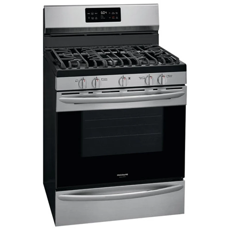 Frigidaire Gallery 30" 5.0 Cu. Ft. Fan Convection 5-Burner Gas Range (GCRG3038AF) - Stainless Steel