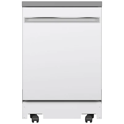 Lave-vaisselle mobile 23,62 po 58 dB de GE (GPT225SGLWW) - Blanc