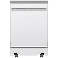 Lave-vaisselle mobile 23,62 po 58 dB de GE (GPT225SGLWW) - Blanc