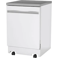 Lave-vaisselle mobile 23,62 po 58 dB de GE (GPT225SGLWW) - Blanc