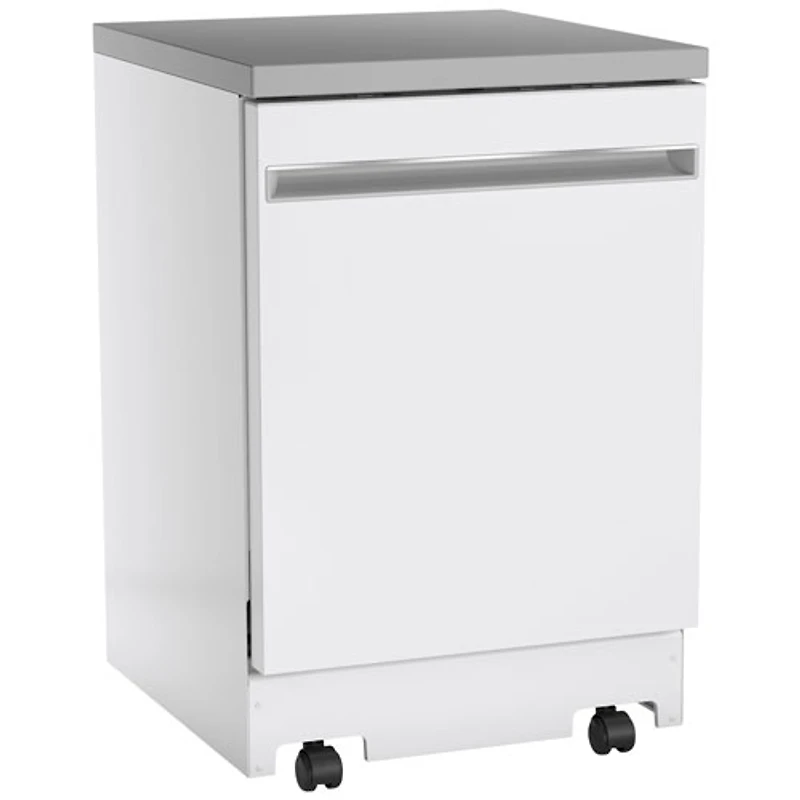Lave-vaisselle mobile 23,62 po 58 dB de GE (GPT225SGLWW) - Blanc