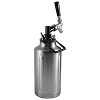 TrailKeg Half Gallon 64 oz Growler Package (64PC-SS) - Stainless Steel