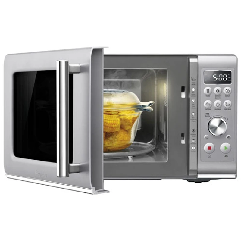 Four micro-ondes compact fermeture douce Wave 0,9 pi³ de Breville (BMO650SIL1BCA1)-Argenté
