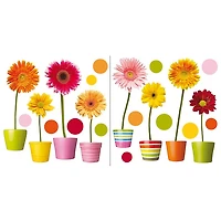 Home Decor Line Gerberas Flowers Window Decals